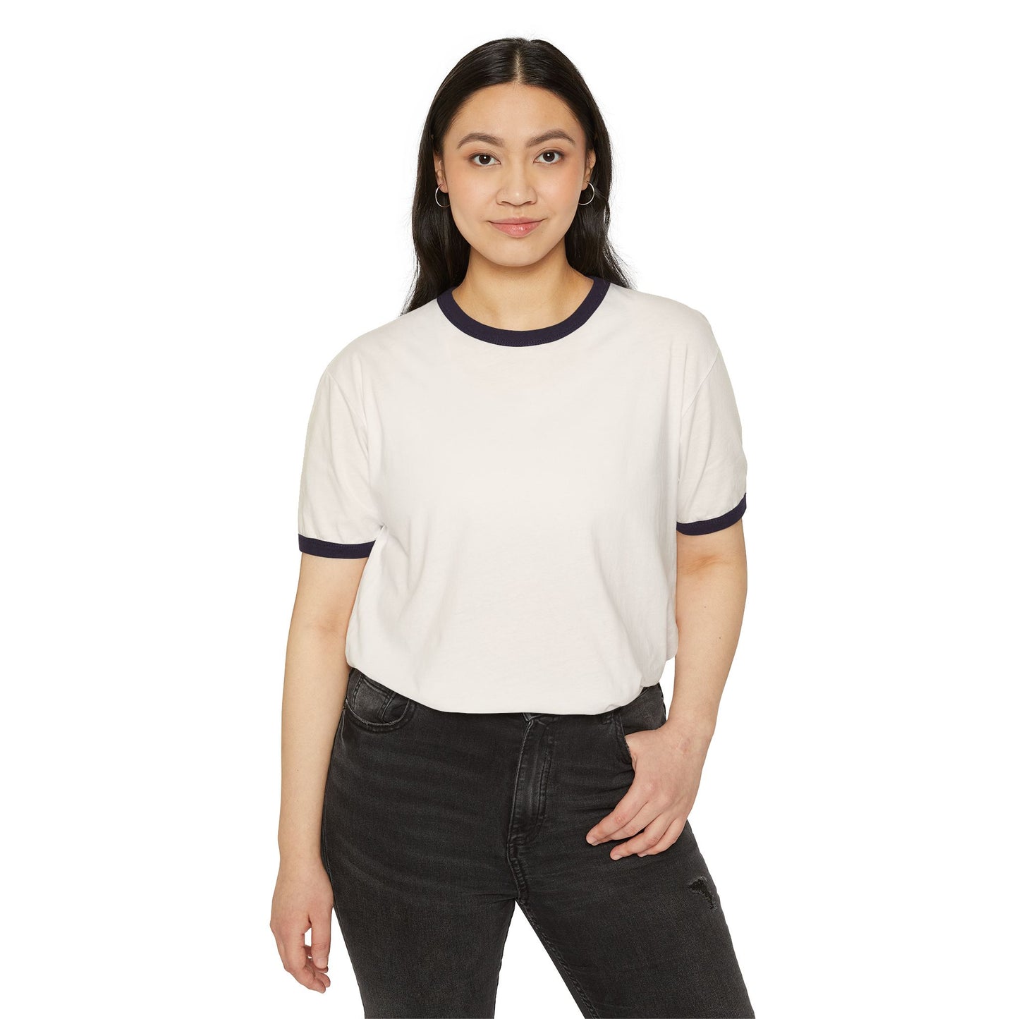 Retro 'Full Throttle' Unisex Cotton Ringer T-Shirt for Bold Statement