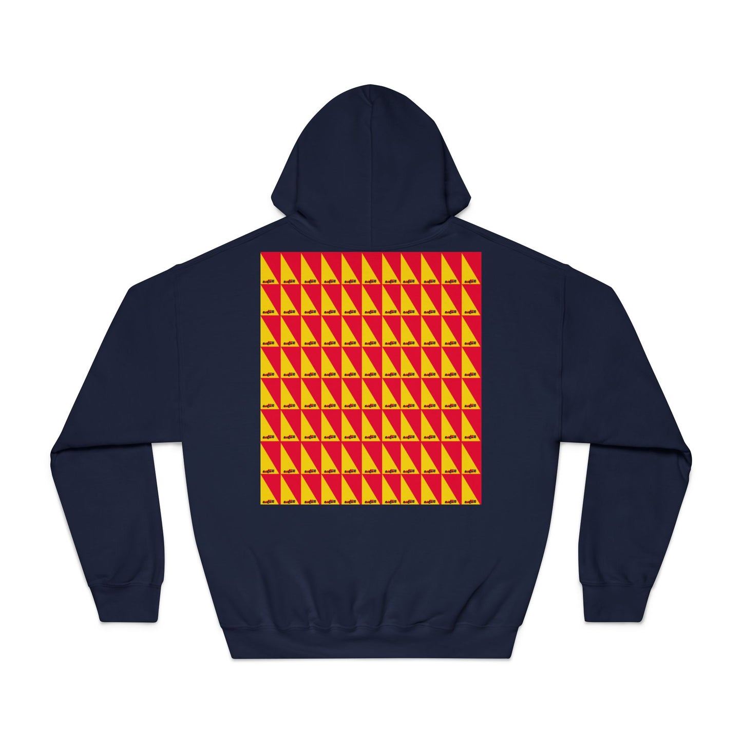 Geometric Car Hoodie – Modern Motorsport Design with Triangle Accents – Performance Apparel