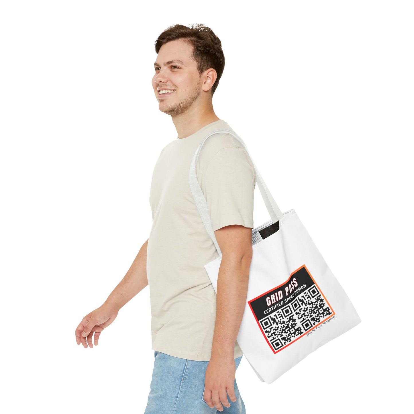 WIP25 Grid Pass Tote Bag – Certified Speed Demon Edition | Motorsport-Inspired Streetwear