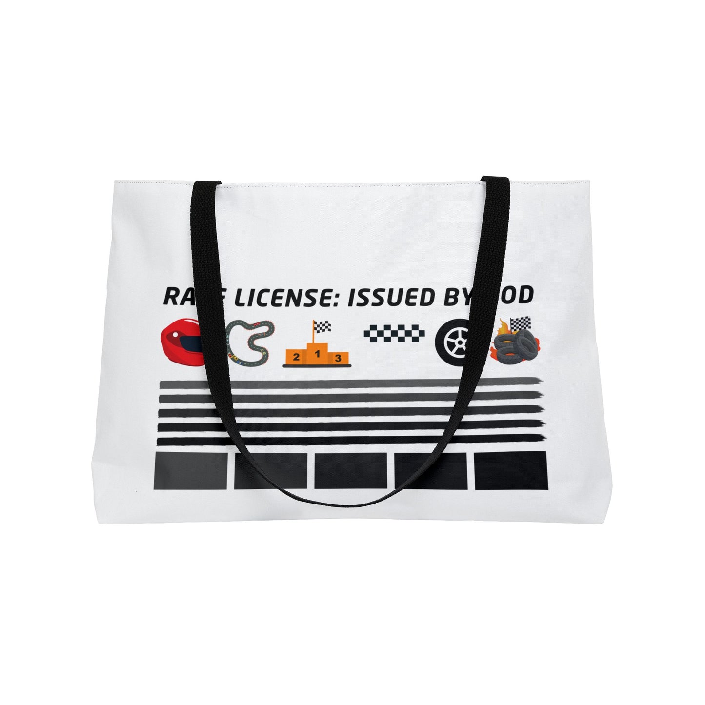 Race License: Issued by God – WIP25 Motorsports Tote Bag