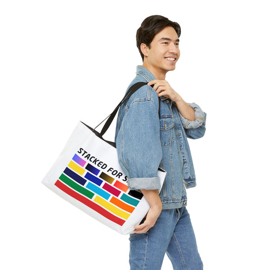 Stacked for Speed – WIP25 Racing-Inspired Weekender Tote Bag