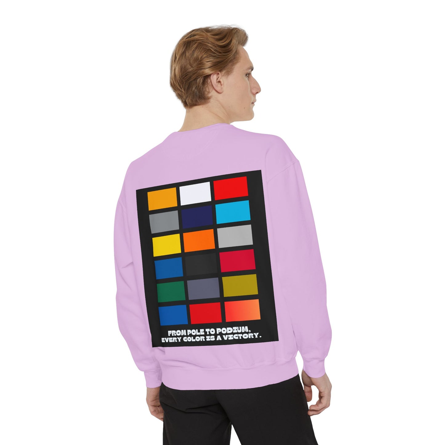 “From Pole to Podium” Sweatshirt | F1 Racing Team Colors & Victory-Inspired Apparel
