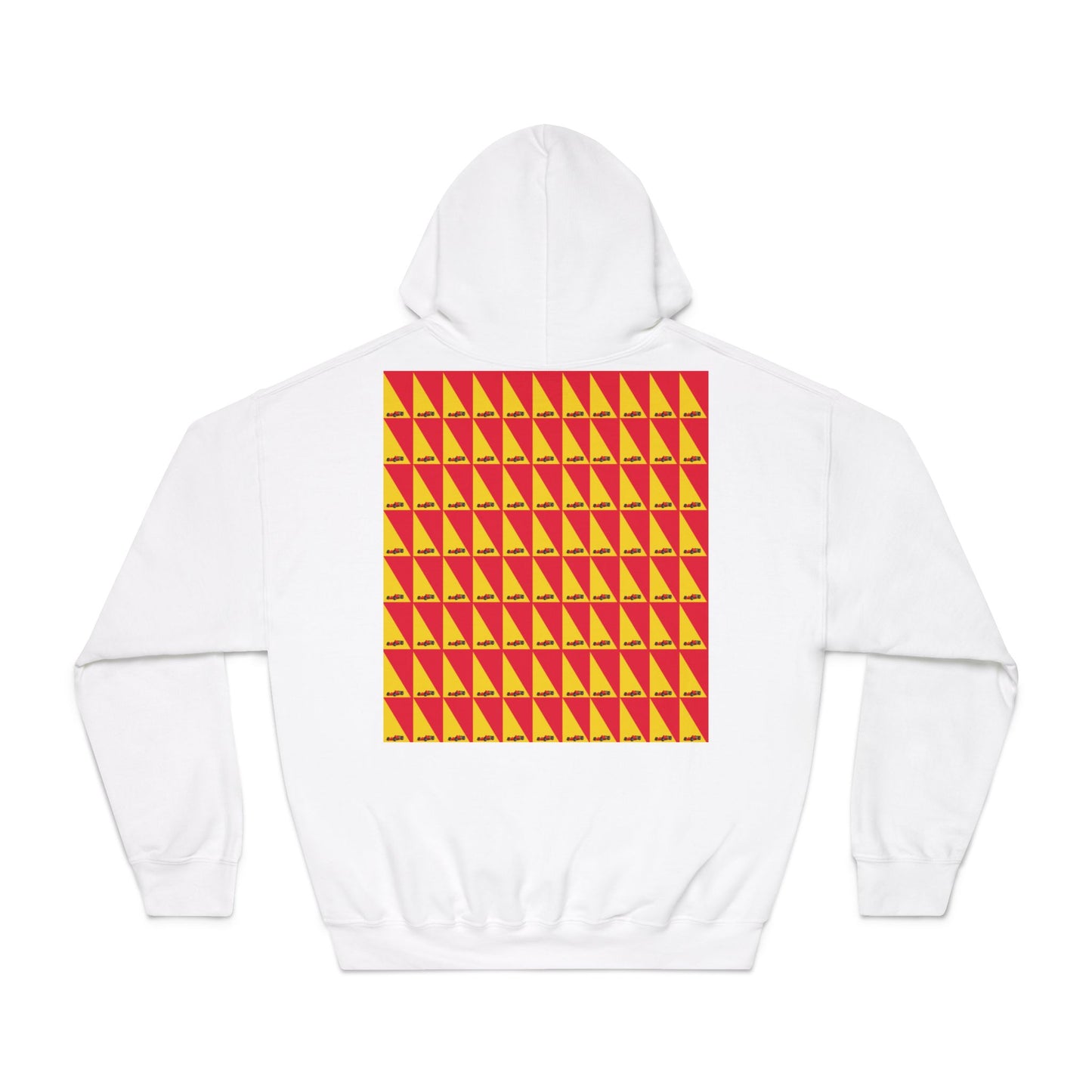 Geometric Car Hoodie – Modern Motorsport Design with Triangle Accents – Performance Apparel