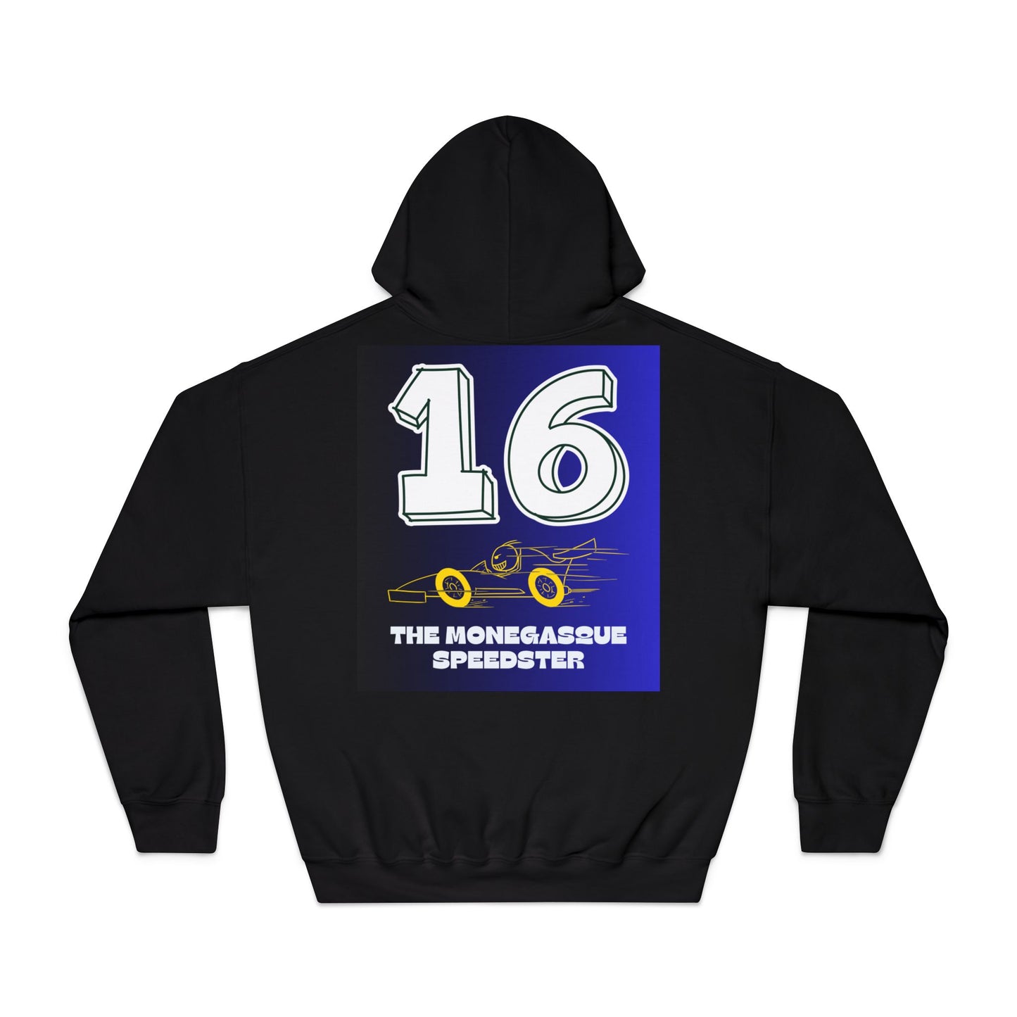 #16 The Monaco Speedster Unisex Hooded Sweatshirt - Racing Style & Comfort