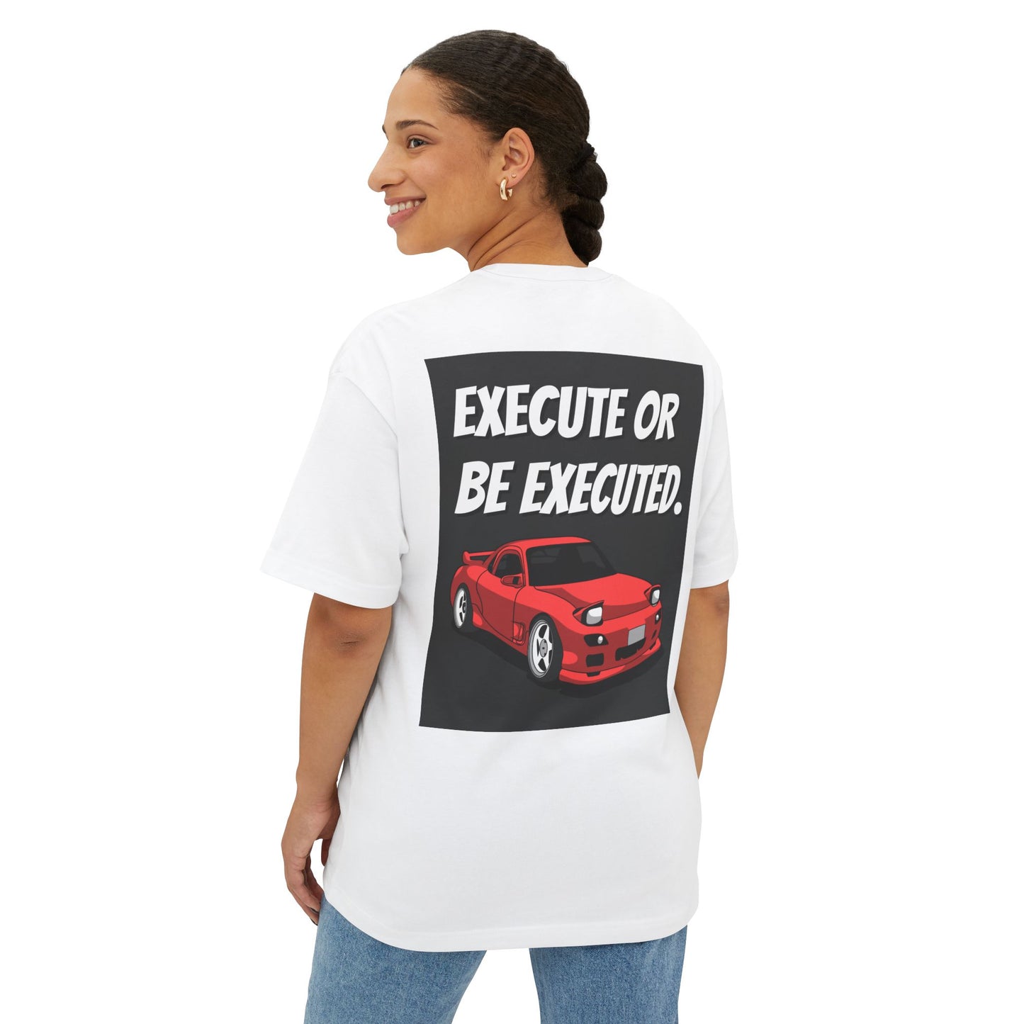 "EXECUTE OR BE EXECUTED" Motorsport T-Shirt - High-Energy Racing Streetwear