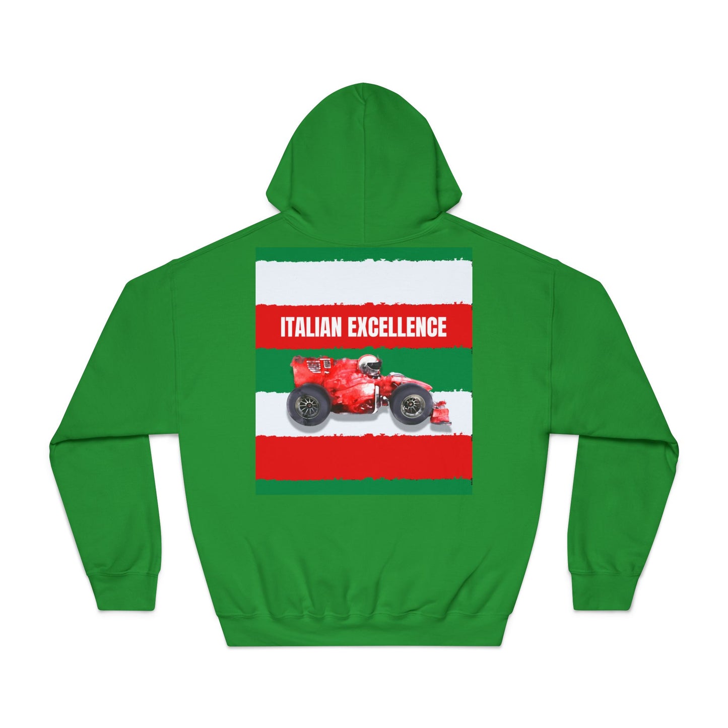 Ferrari “Italian Excellence” Hoodie – Red & Yellow Motorsport Design