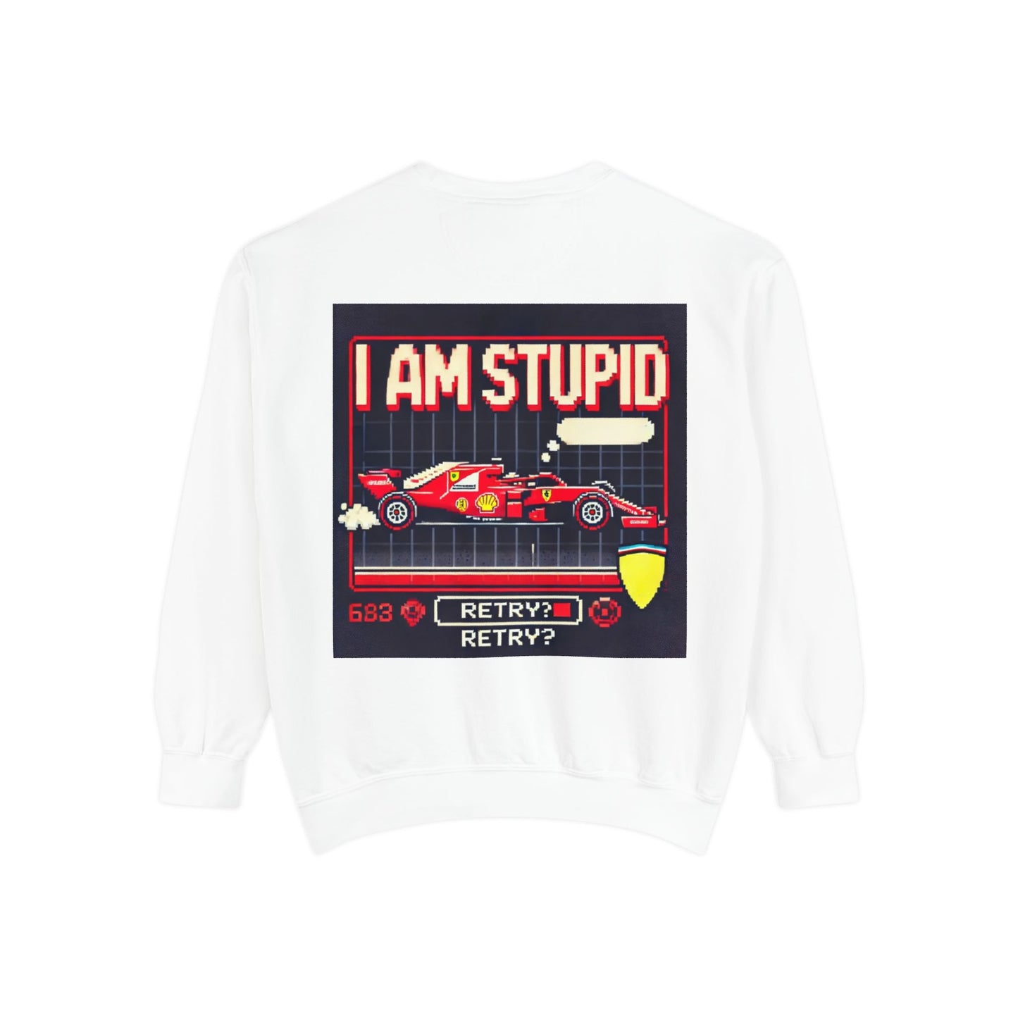 “I Am Stupid” – Charles Leclerc Racing Quote Sweatshirt | F1 Meme Apparel