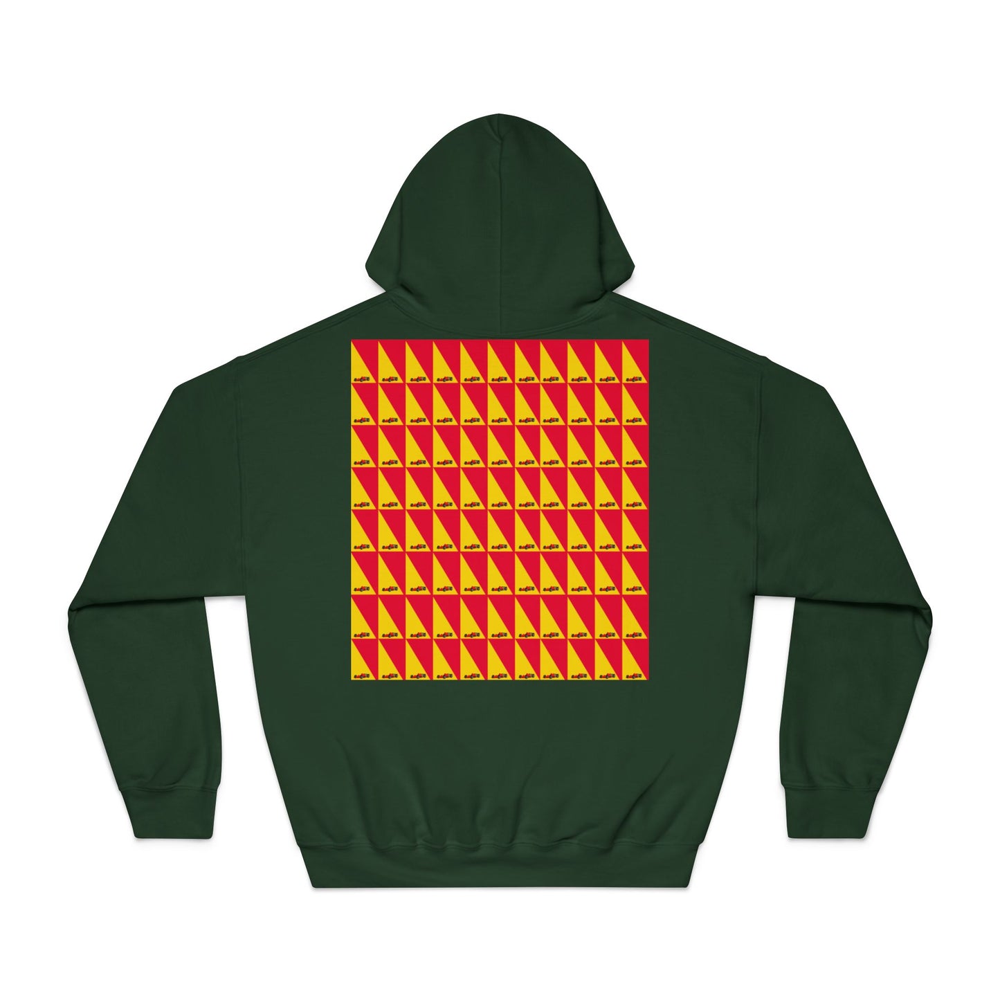 Geometric Car Hoodie – Modern Motorsport Design with Triangle Accents – Performance Apparel