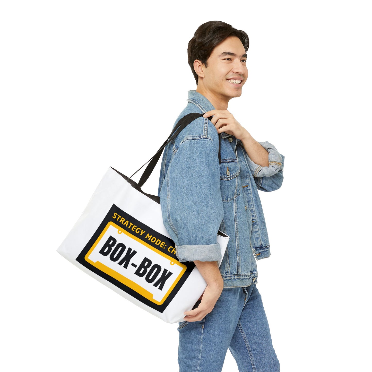 BOX BOX| Strategy Mode: Chaos – WIP25 F1-Inspired Weekender Tote Bag for Travel & Leisure