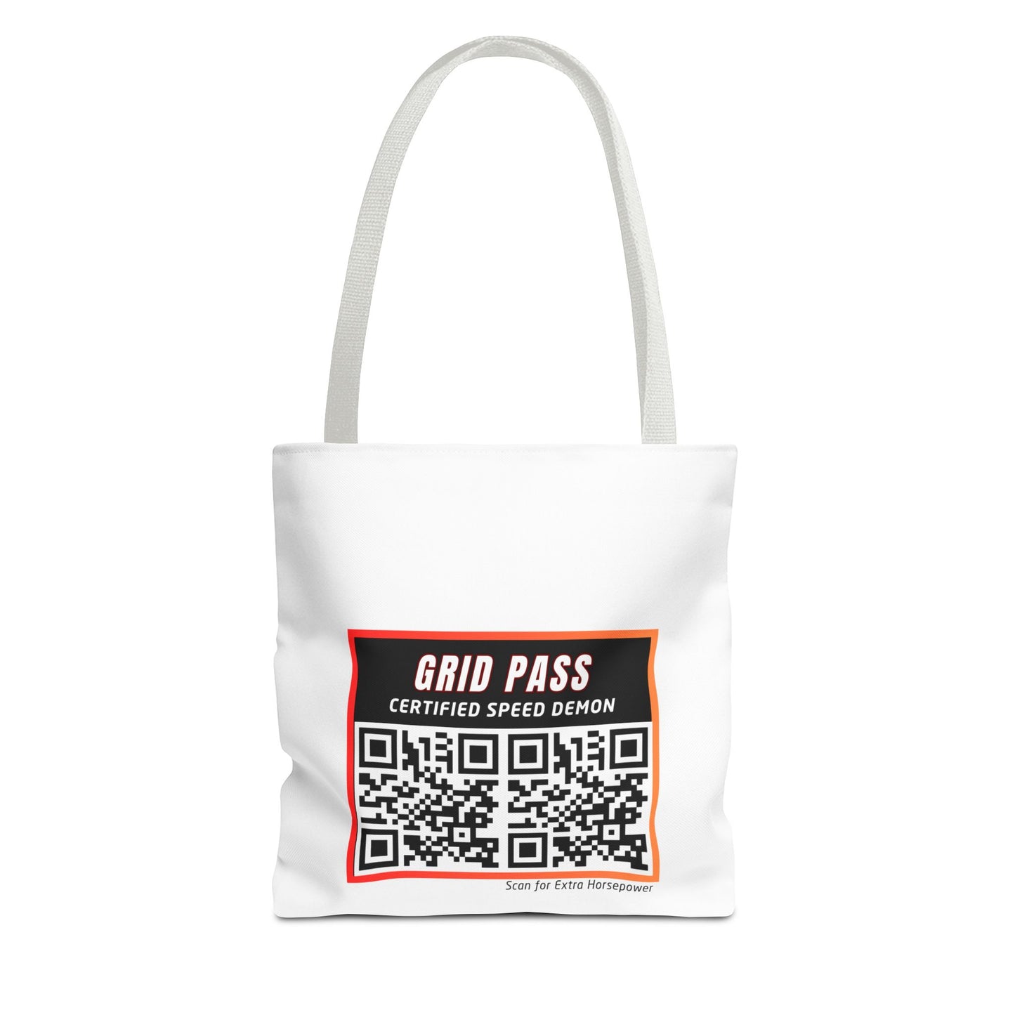 WIP25 Grid Pass Tote Bag – Certified Speed Demon Edition | Motorsport-Inspired Streetwear