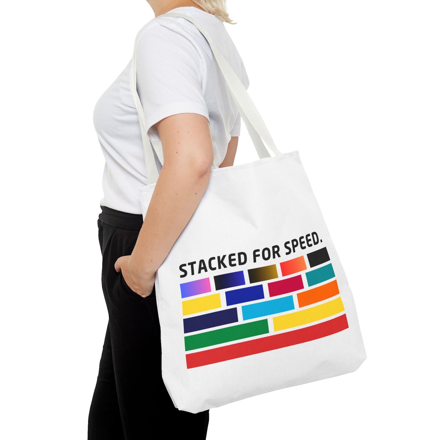 Stacked for Speed – WIP25 Racing-Inspired Tote Bag