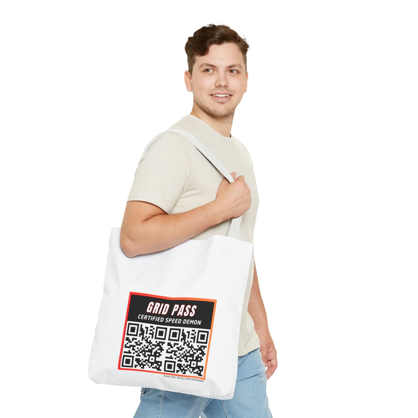 WIP25 Grid Pass Tote Bag – Certified Speed Demon Edition | Motorsport-Inspired Streetwear