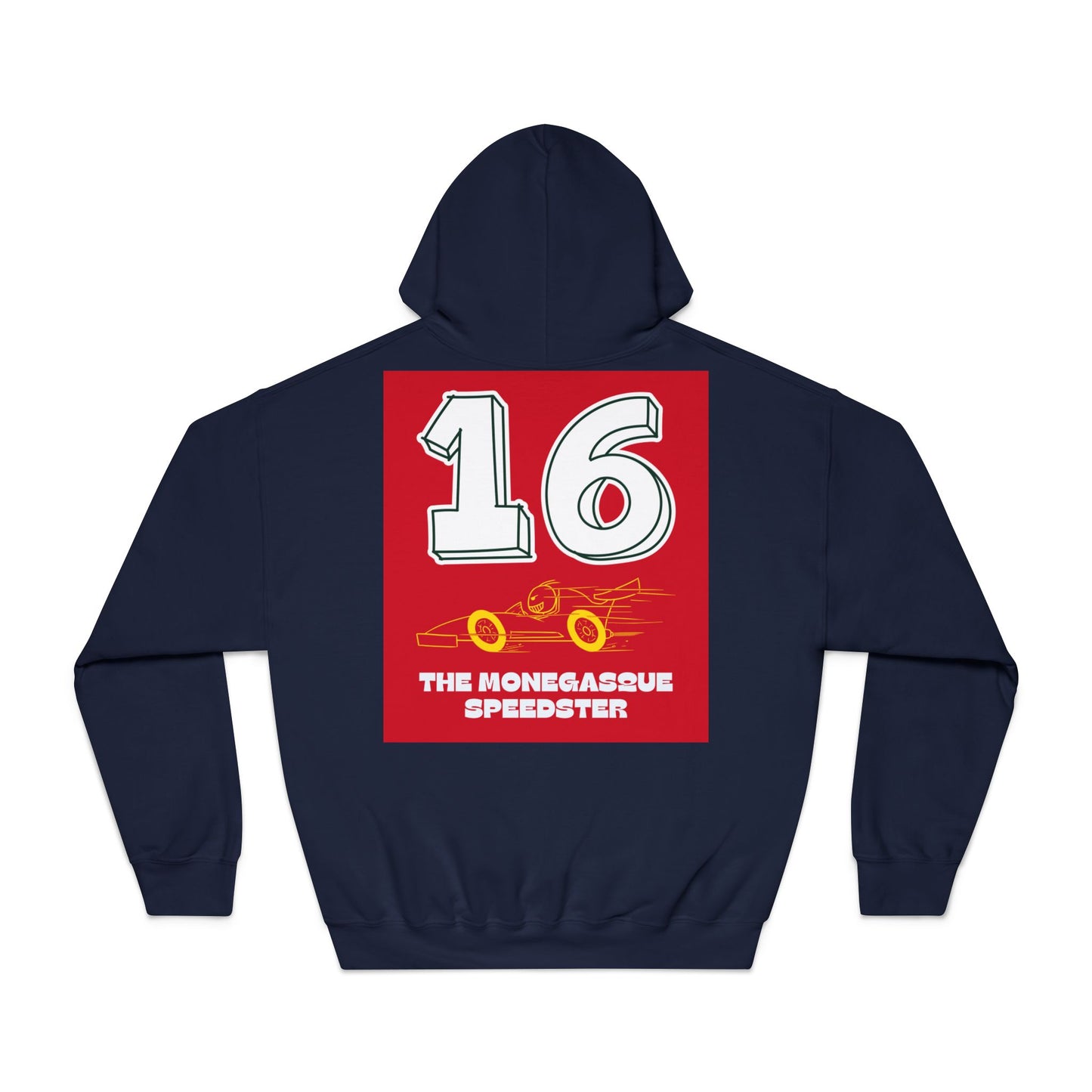 #16 The Monaco Speedster Unisex Hooded Sweatshirt - Racing Style & Comfort