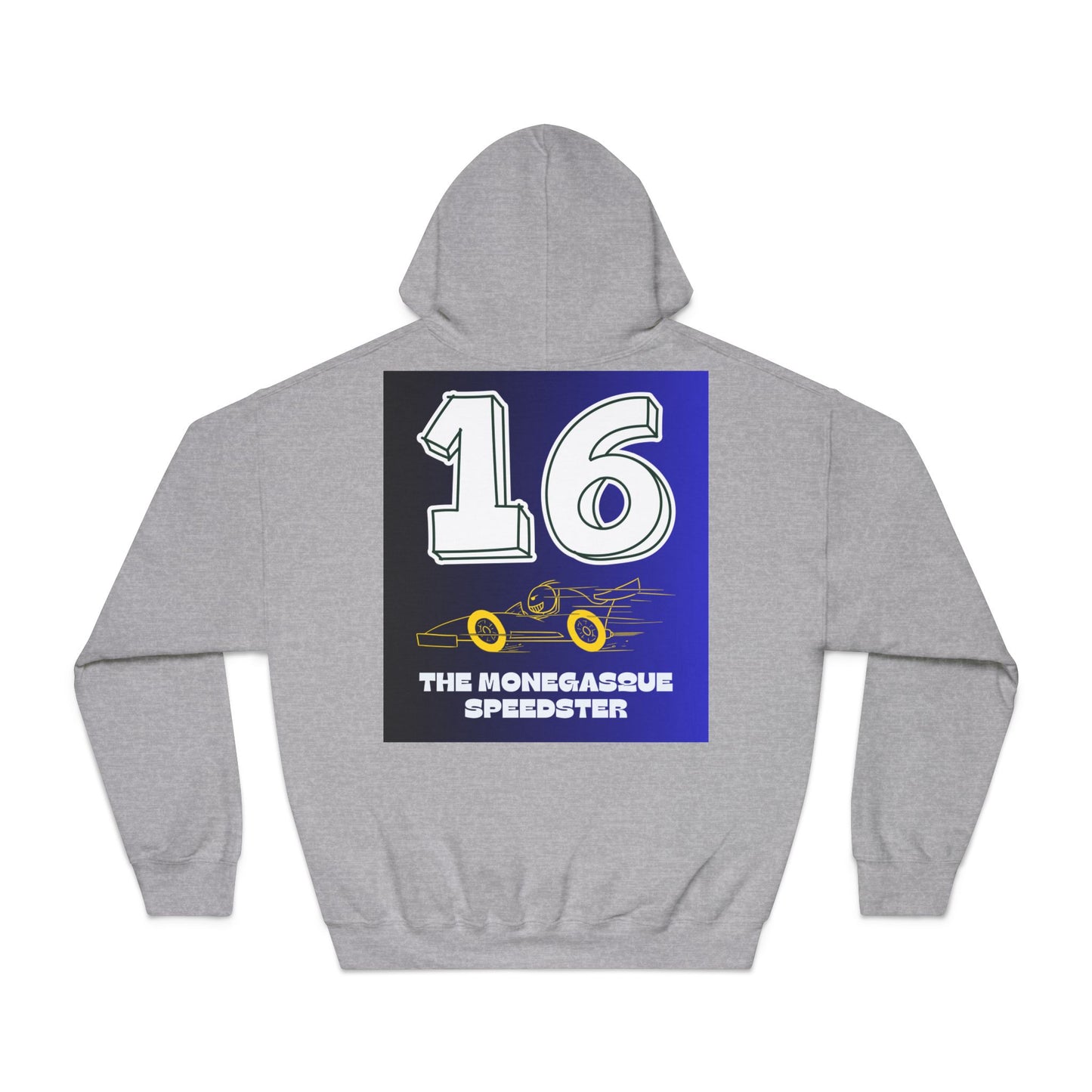 #16 The Monaco Speedster Unisex Hooded Sweatshirt - Racing Style & Comfort