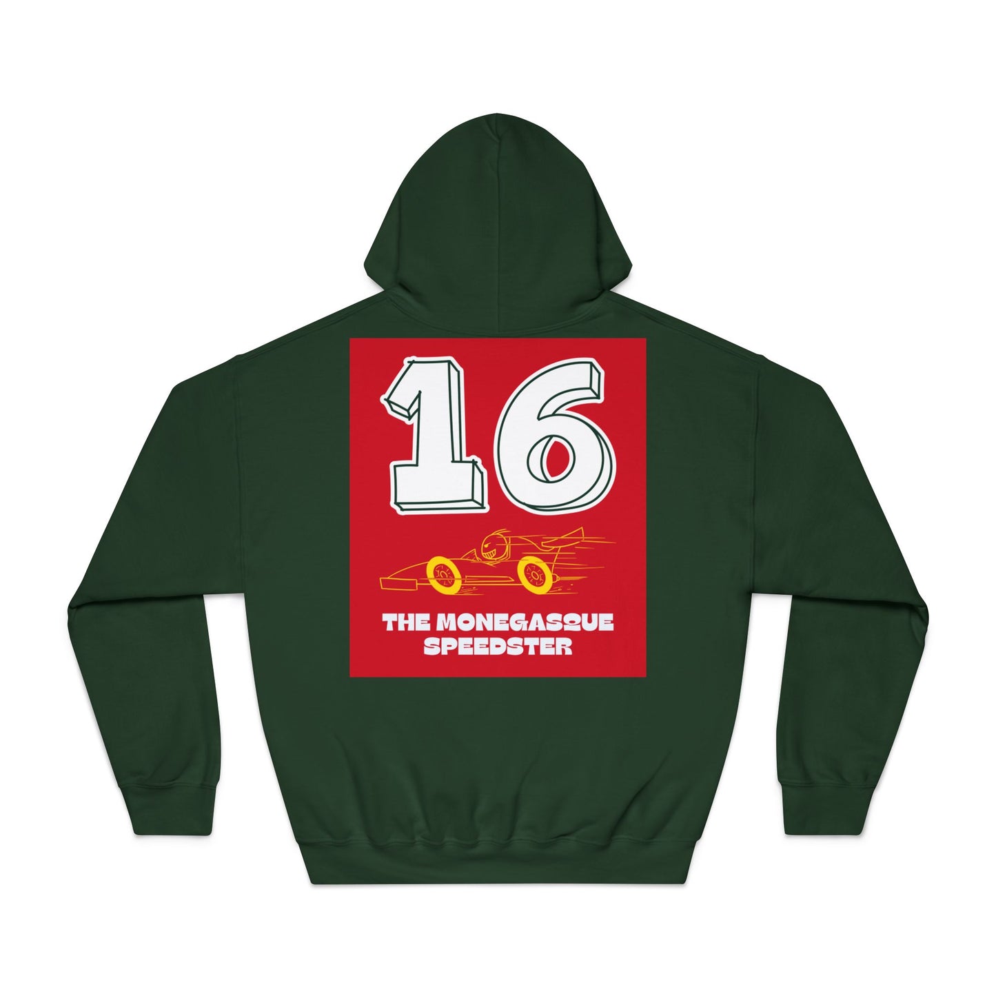 #16 The Monaco Speedster Unisex Hooded Sweatshirt - Racing Style & Comfort