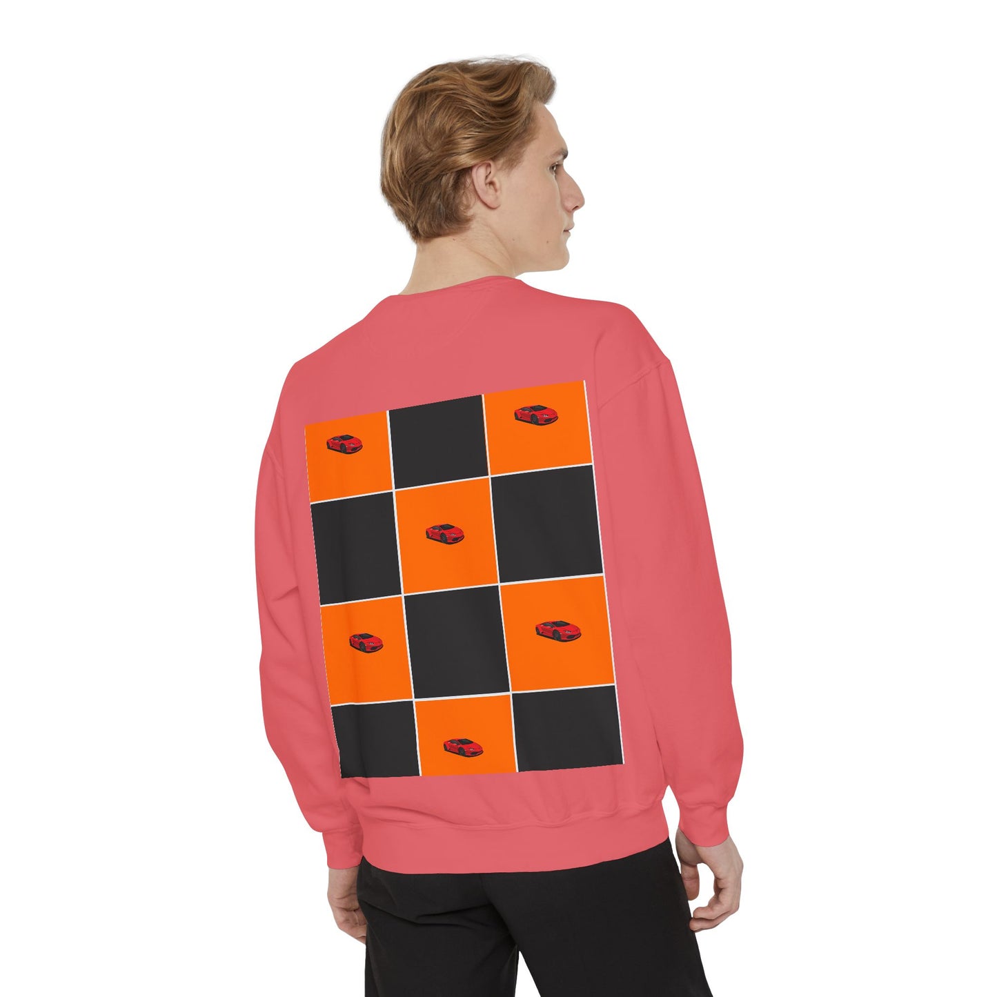 McLaren-Inspired Sweatshirt | Orange & Black Motorsport Design