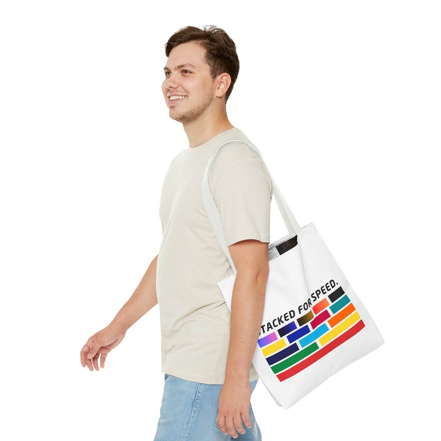 Stacked for Speed – WIP25 Racing-Inspired Tote Bag