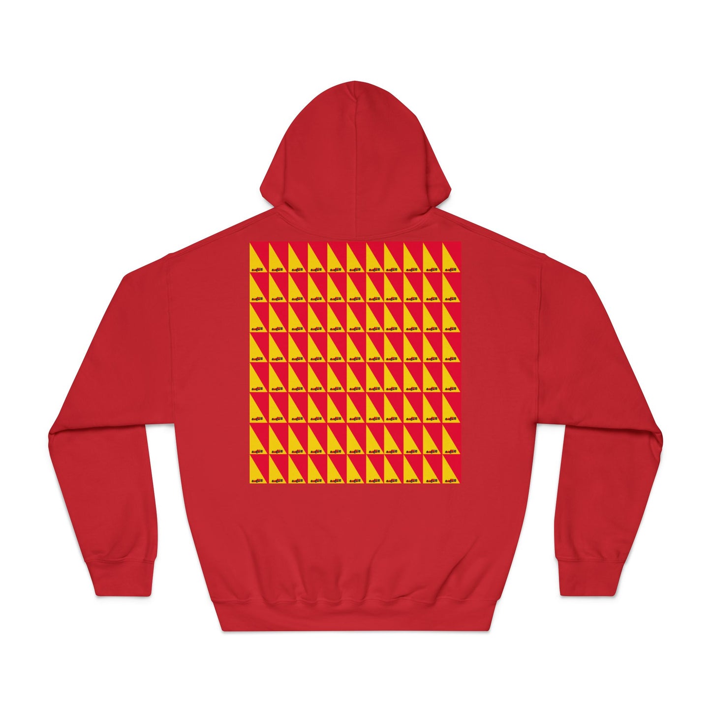 Geometric Car Hoodie – Modern Motorsport Design with Triangle Accents – Performance Apparel