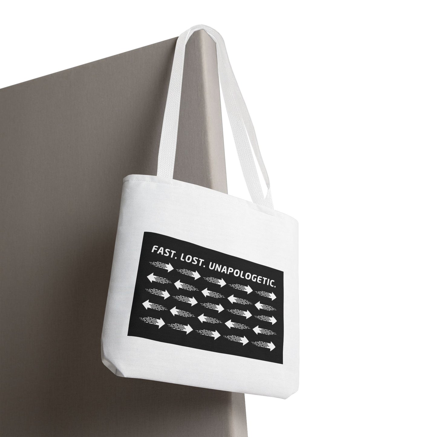 Fast. Lost. Unapologetic. – WIP25 Arrow Chaos Tote Bag