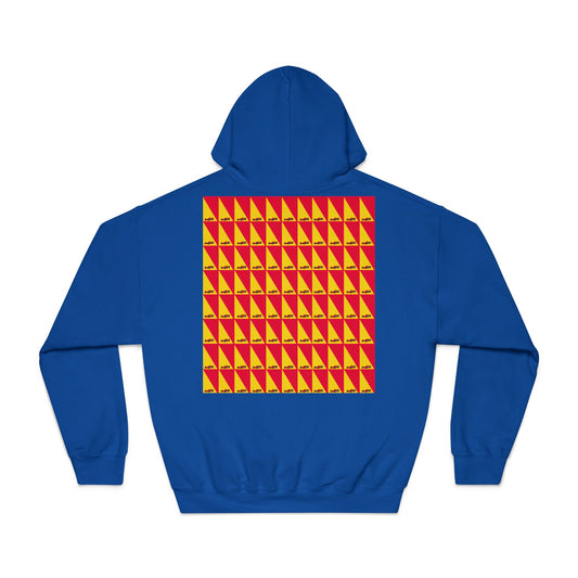 Geometric Car Hoodie – Modern Motorsport Design with Triangle Accents – Performance Apparel