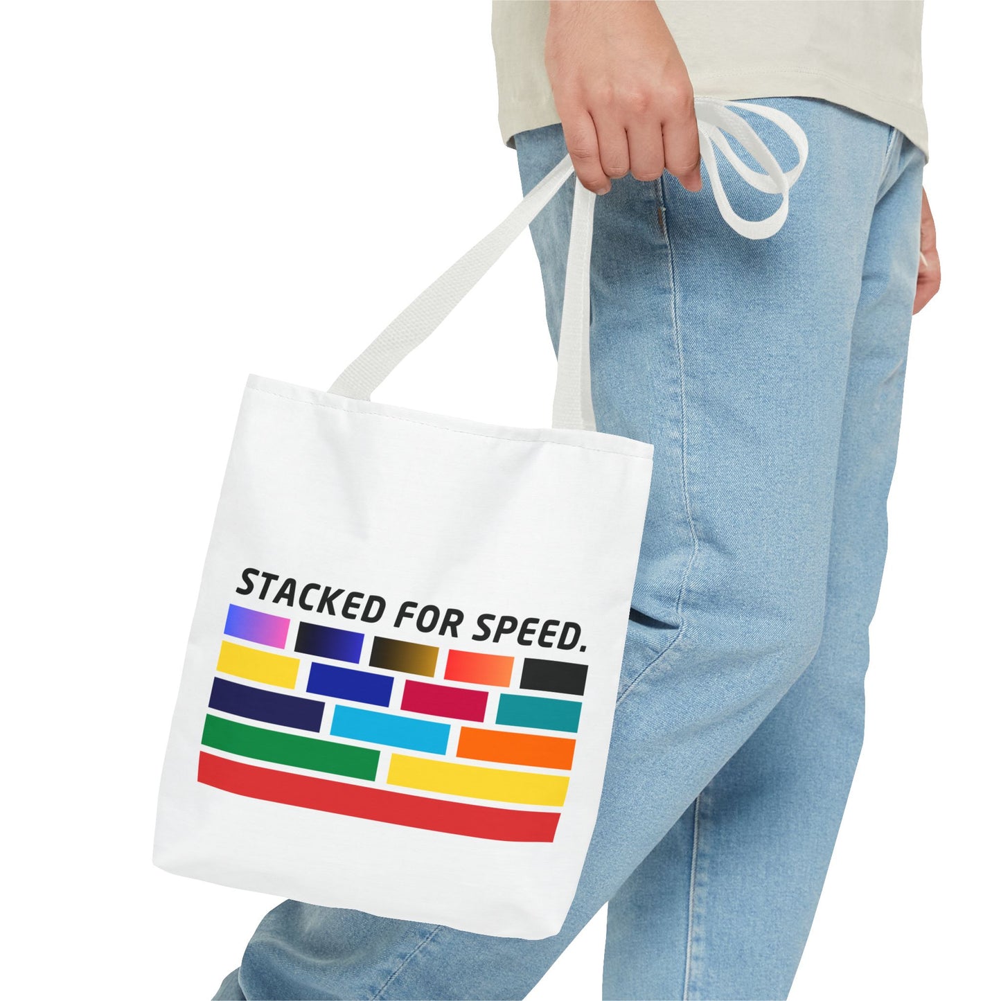 Stacked for Speed – WIP25 Racing-Inspired Tote Bag
