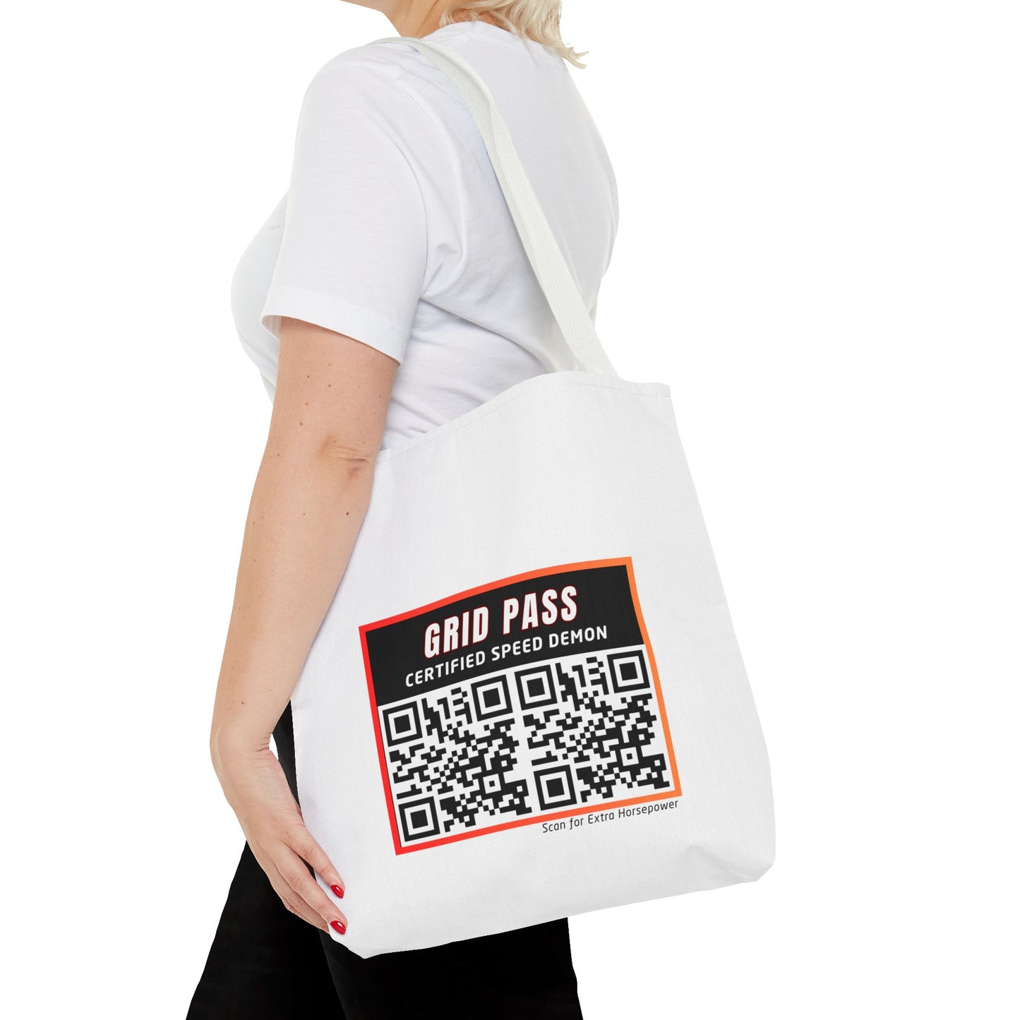 WIP25 Grid Pass Tote Bag – Certified Speed Demon Edition | Motorsport-Inspired Streetwear