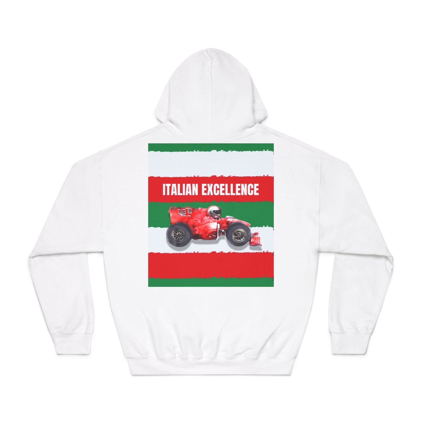 Ferrari “Italian Excellence” Hoodie – Red & Yellow Motorsport Design