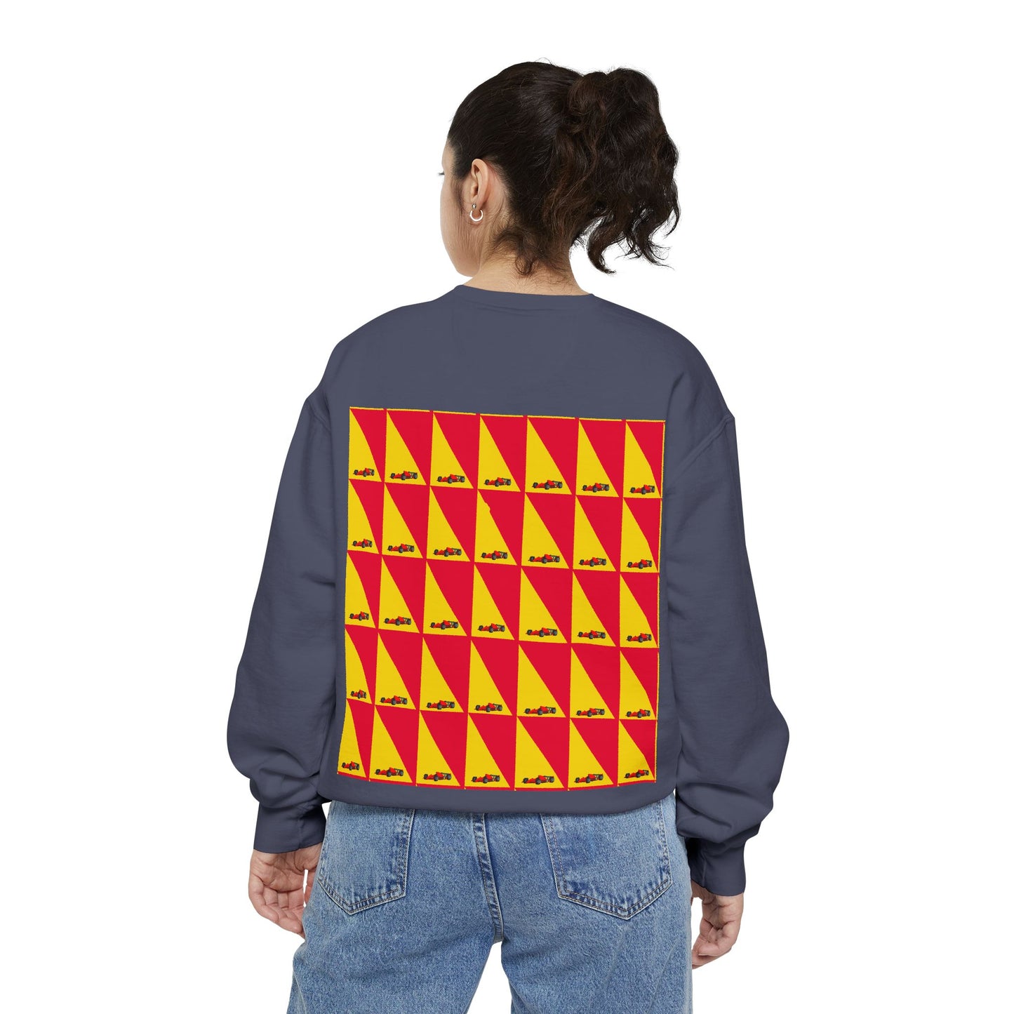 Geometric Car Sweatshirt | Motorsport-Inspired Design| Perfect for Casual Outings & Celebrations