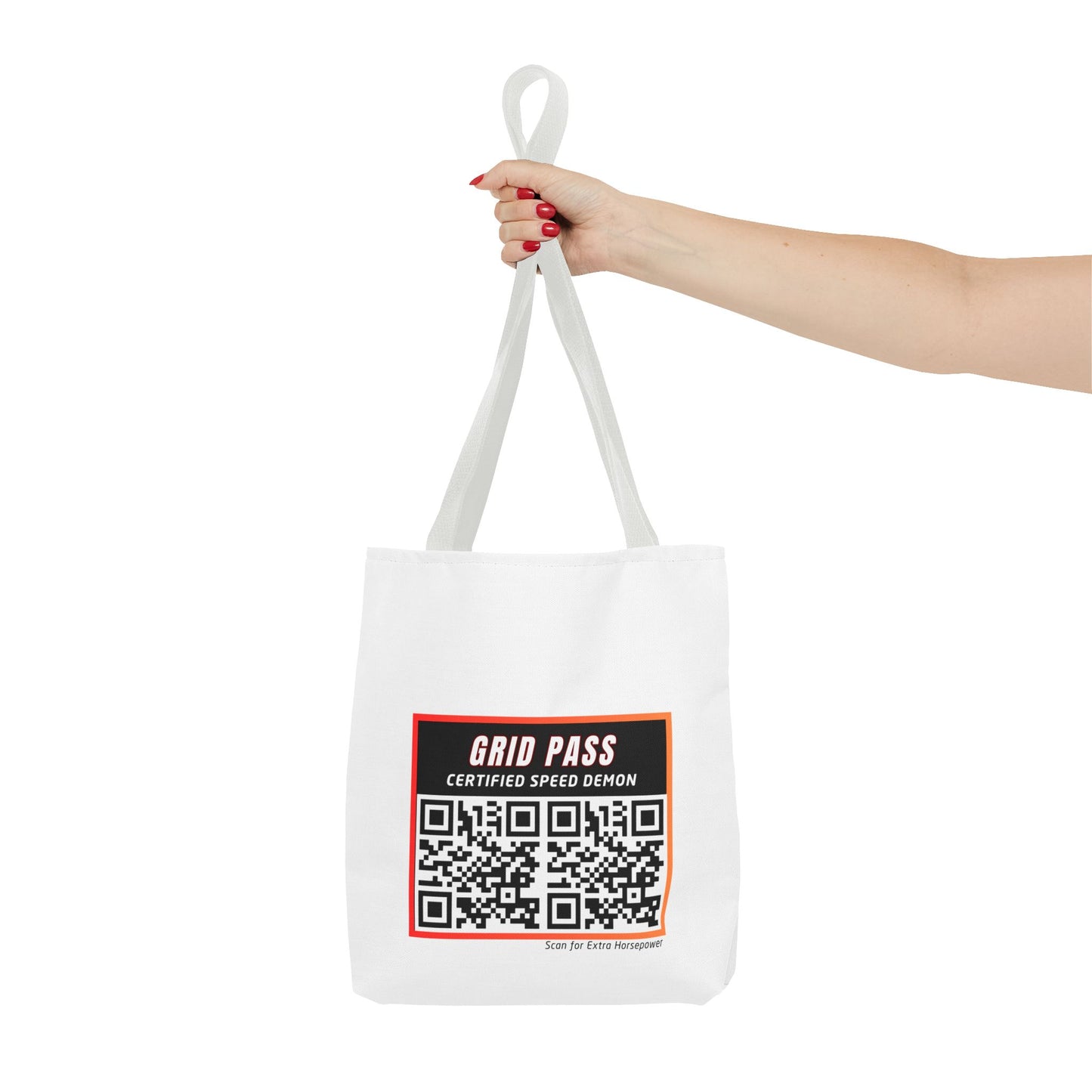 WIP25 Grid Pass Tote Bag – Certified Speed Demon Edition | Motorsport-Inspired Streetwear