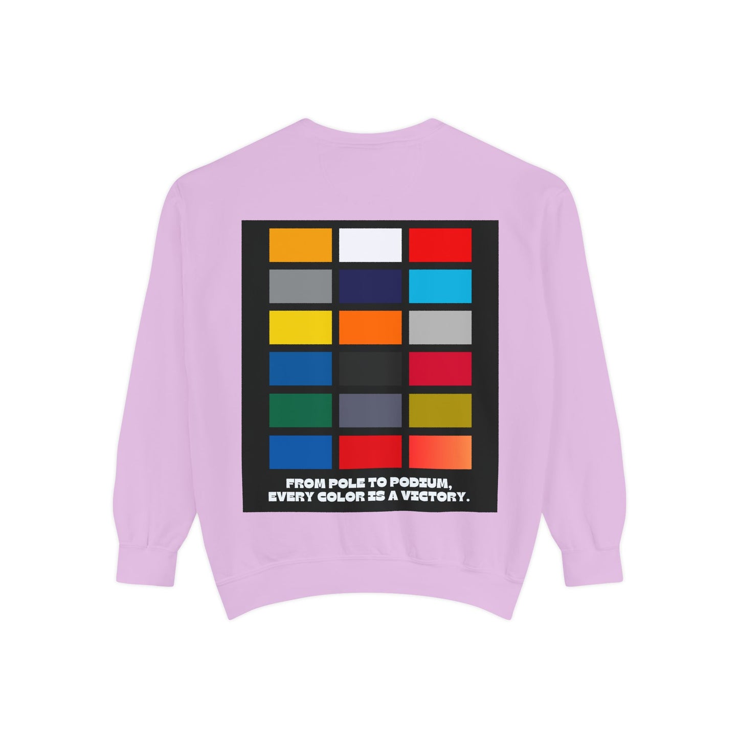 “From Pole to Podium” Sweatshirt | F1 Racing Team Colors & Victory-Inspired Apparel