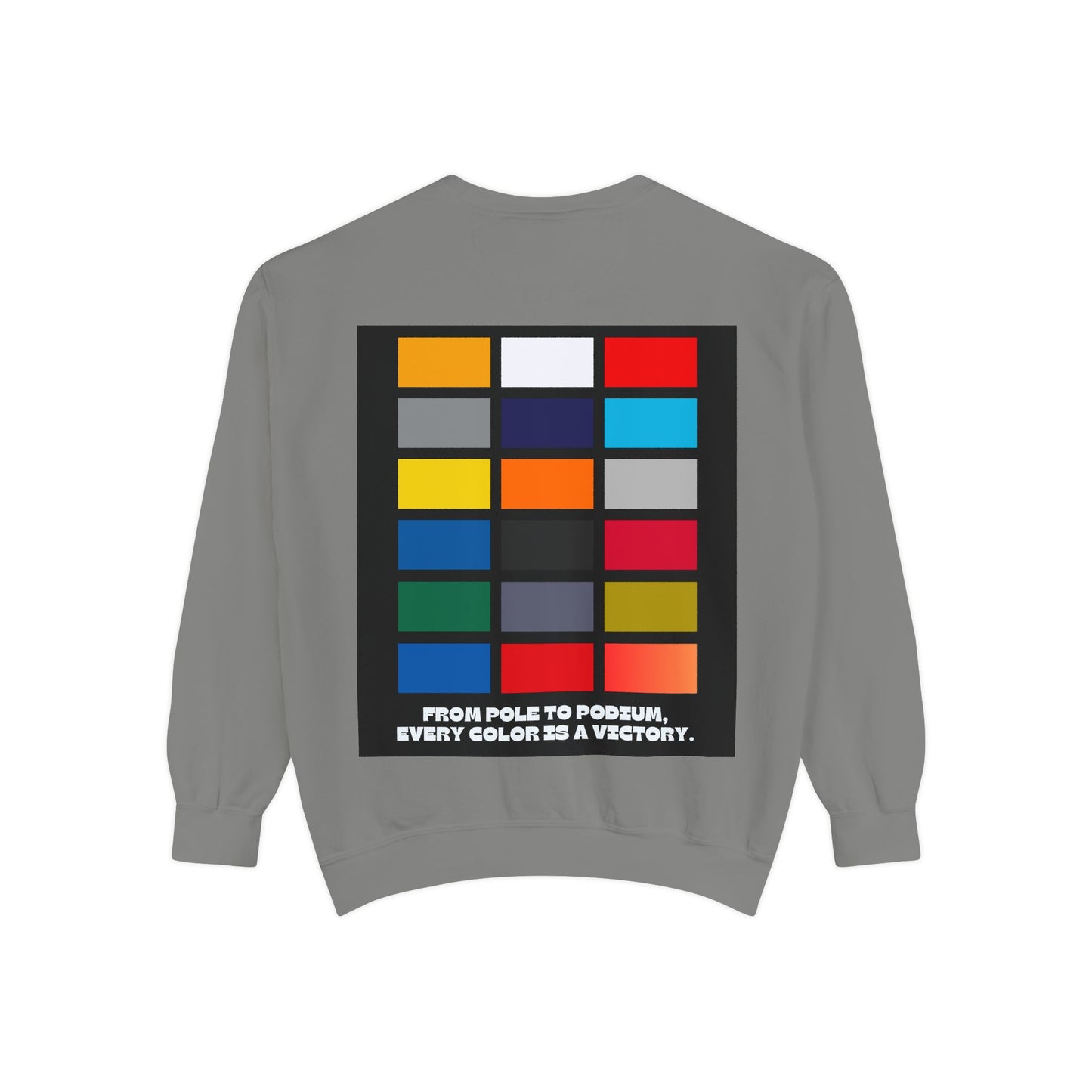 “From Pole to Podium” Sweatshirt | F1 Racing Team Colors & Victory-Inspired Apparel