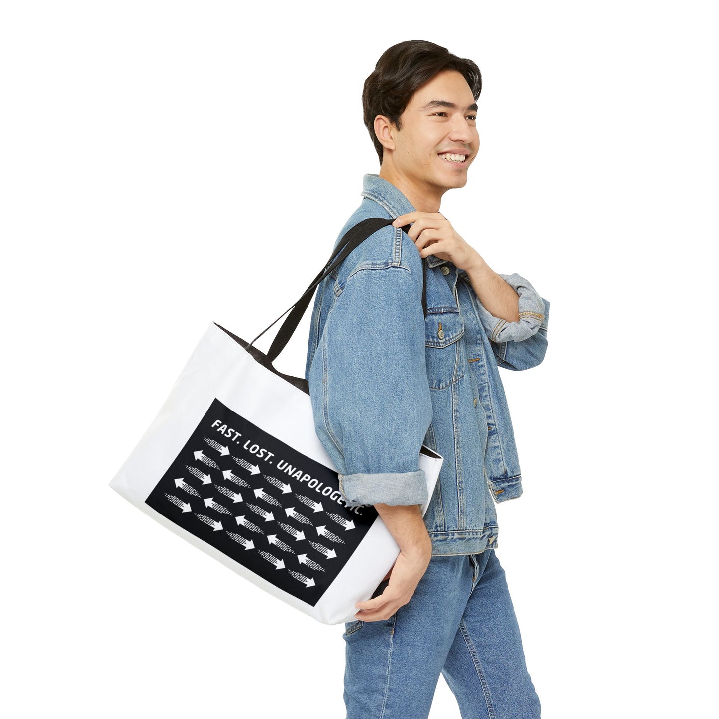 Fast. Lost. Unapologetic. – WIP25 Arrow Chaos Weekender Tote Bag