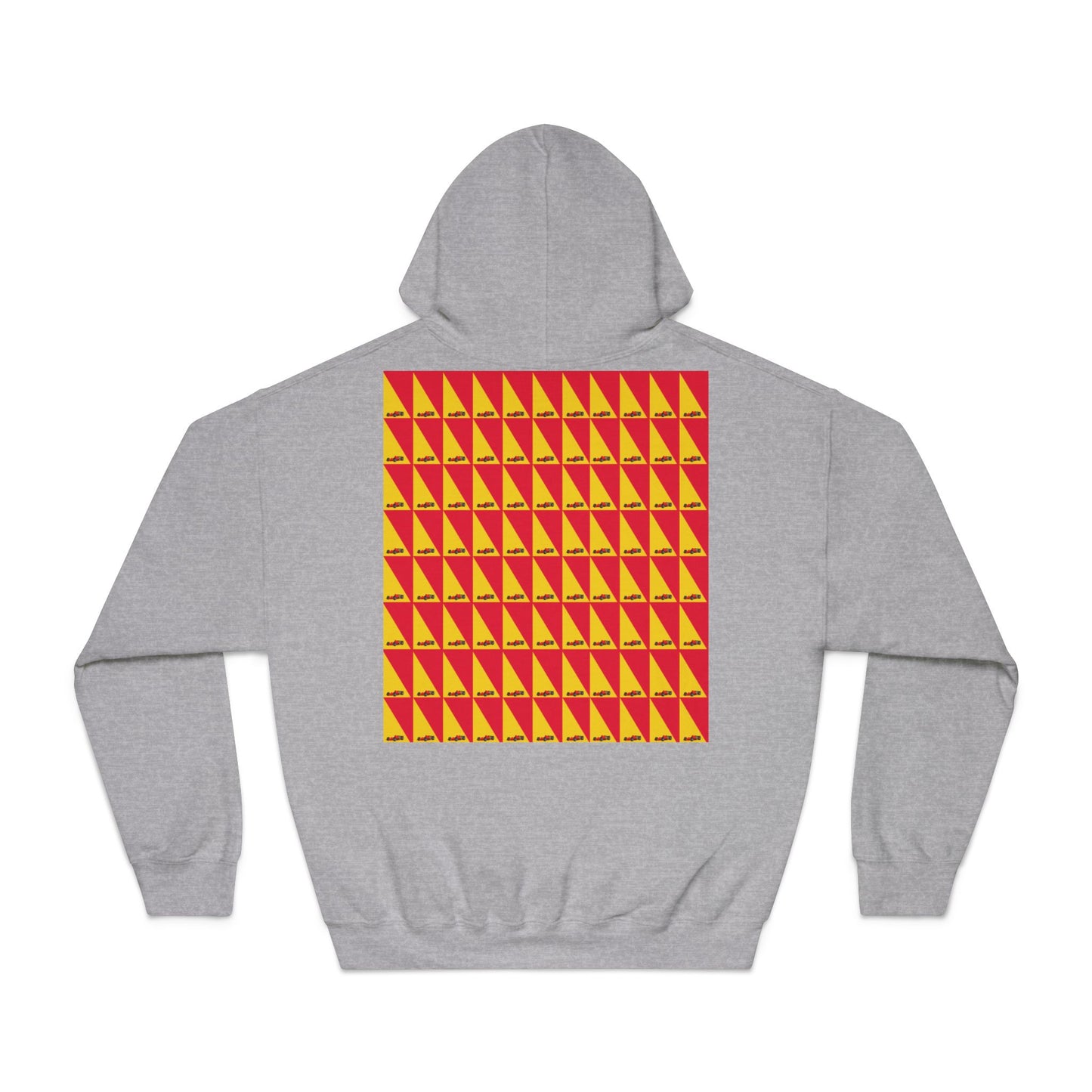 Geometric Car Hoodie – Modern Motorsport Design with Triangle Accents – Performance Apparel