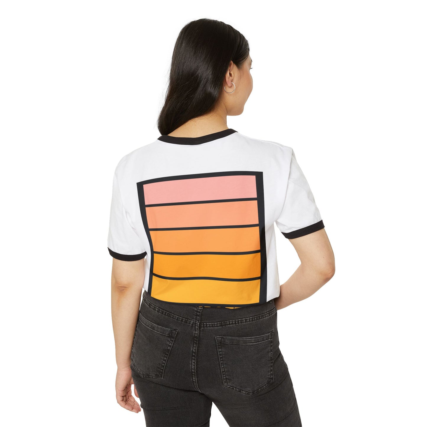 Retro 'Full Throttle' Unisex Cotton Ringer T-Shirt for Bold Statement