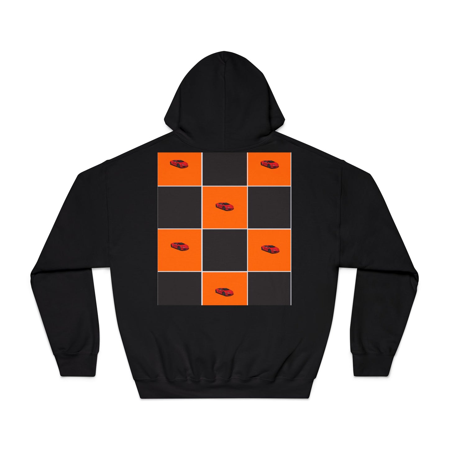 McLaren-Inspired Hoodie – Bold Black & Orange Motorsport Design – Performance Apparel