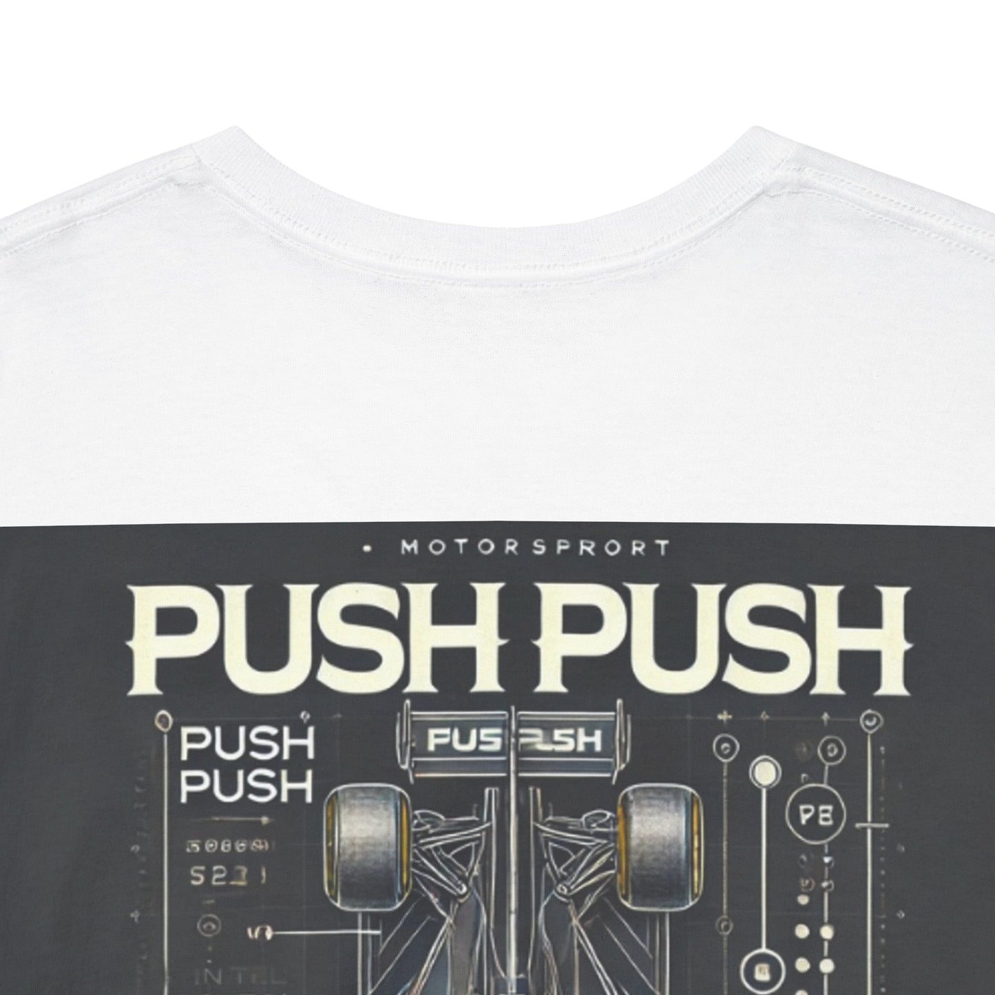 PUSH PUSH – Motorsport Streetwear Tee | Race Radio Command Edition