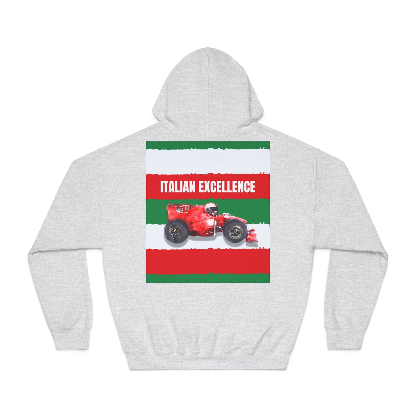 Ferrari “Italian Excellence” Hoodie – Red & Yellow Motorsport Design