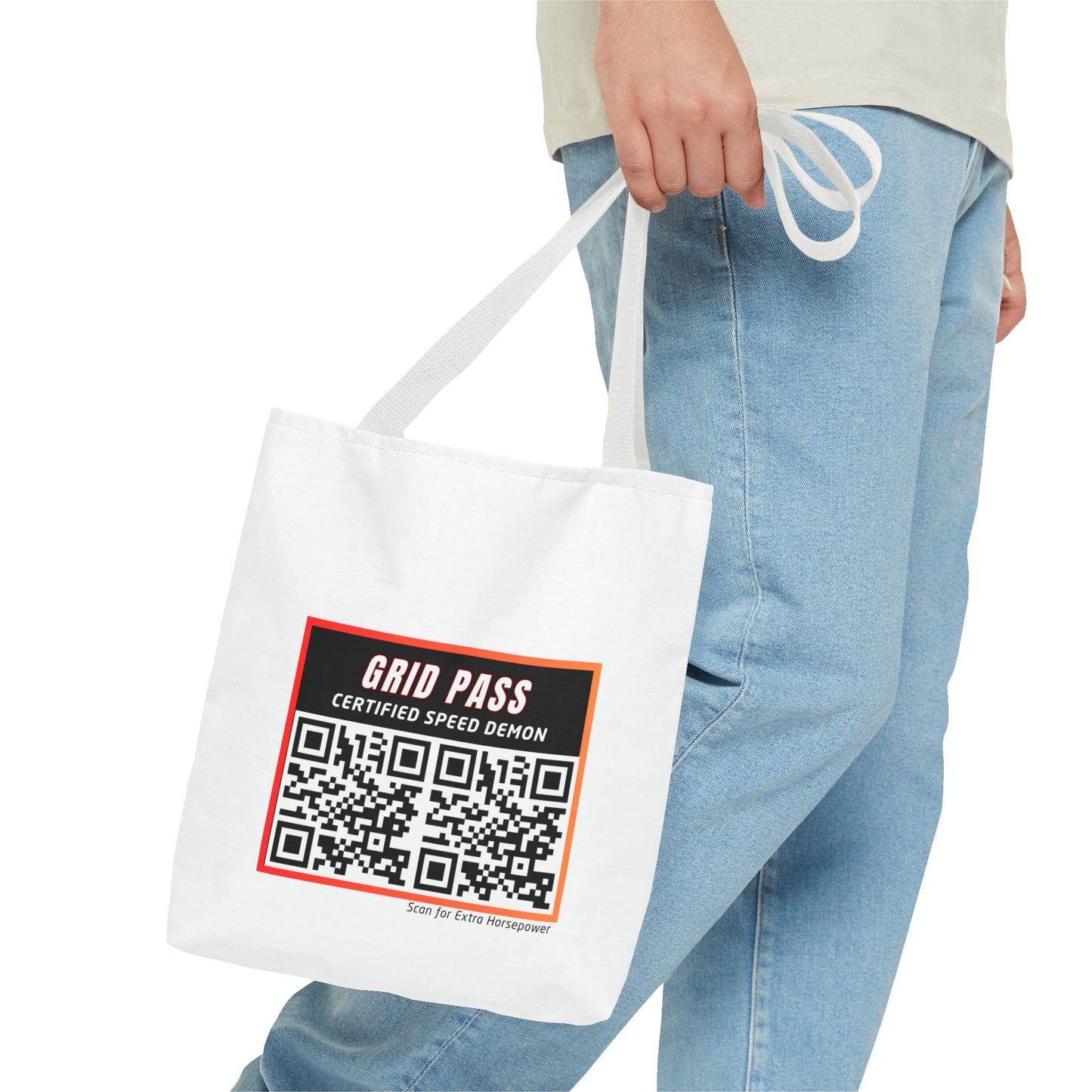 WIP25 Grid Pass Tote Bag – Certified Speed Demon Edition | Motorsport-Inspired Streetwear