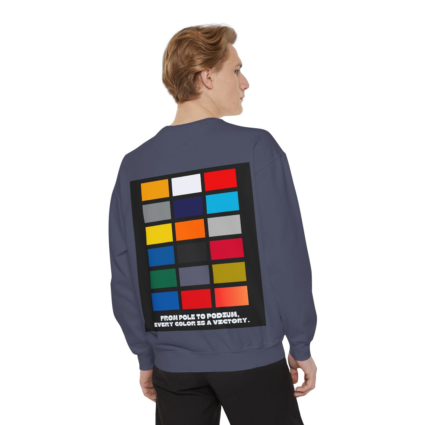 “From Pole to Podium” Sweatshirt | F1 Racing Team Colors & Victory-Inspired Apparel