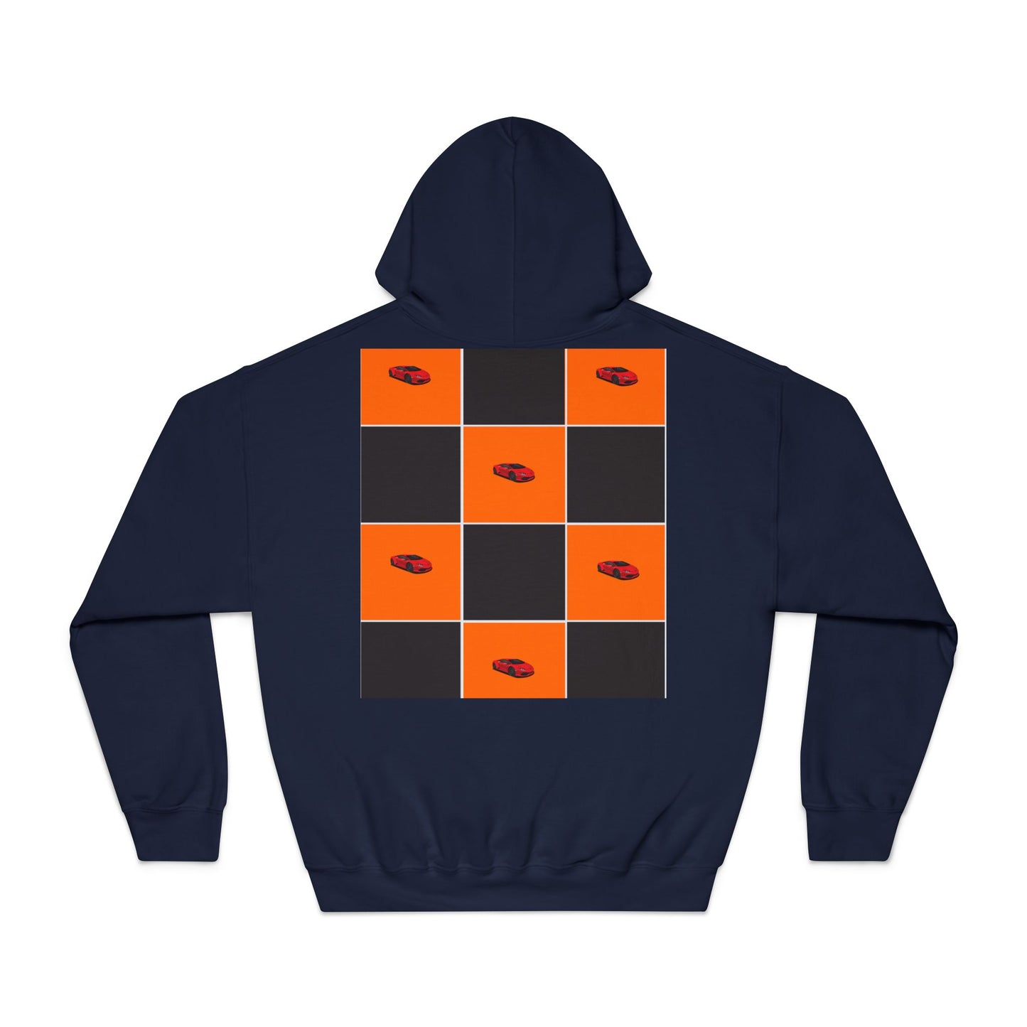 McLaren-Inspired Hoodie – Bold Black & Orange Motorsport Design – Performance Apparel