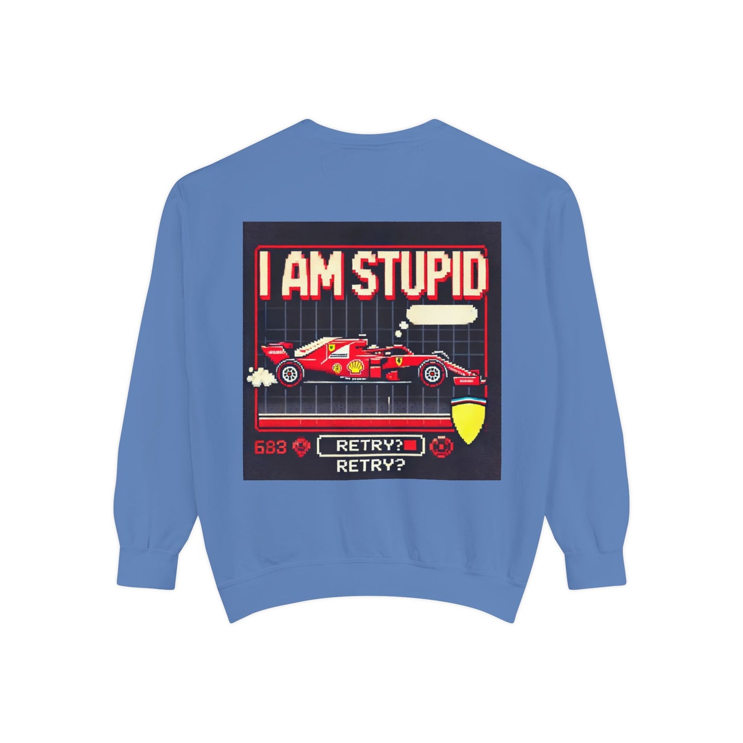 “I Am Stupid” – Charles Leclerc Racing Quote Sweatshirt | F1 Meme Apparel