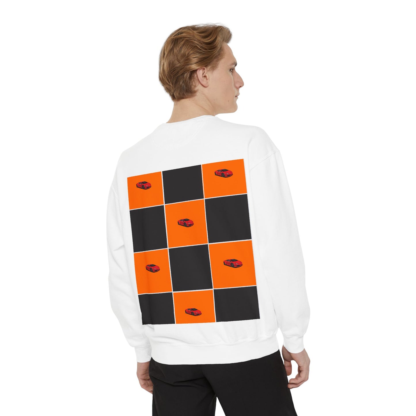 McLaren-Inspired Sweatshirt | Orange & Black Motorsport Design