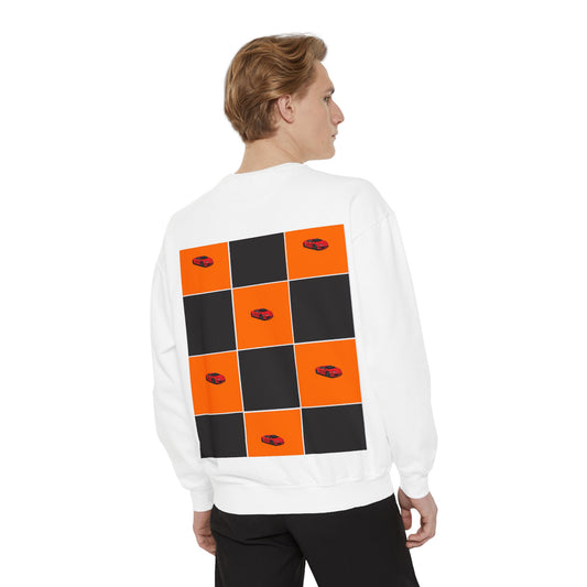 McLaren-Inspired Sweatshirt | Orange & Black Motorsport Design
