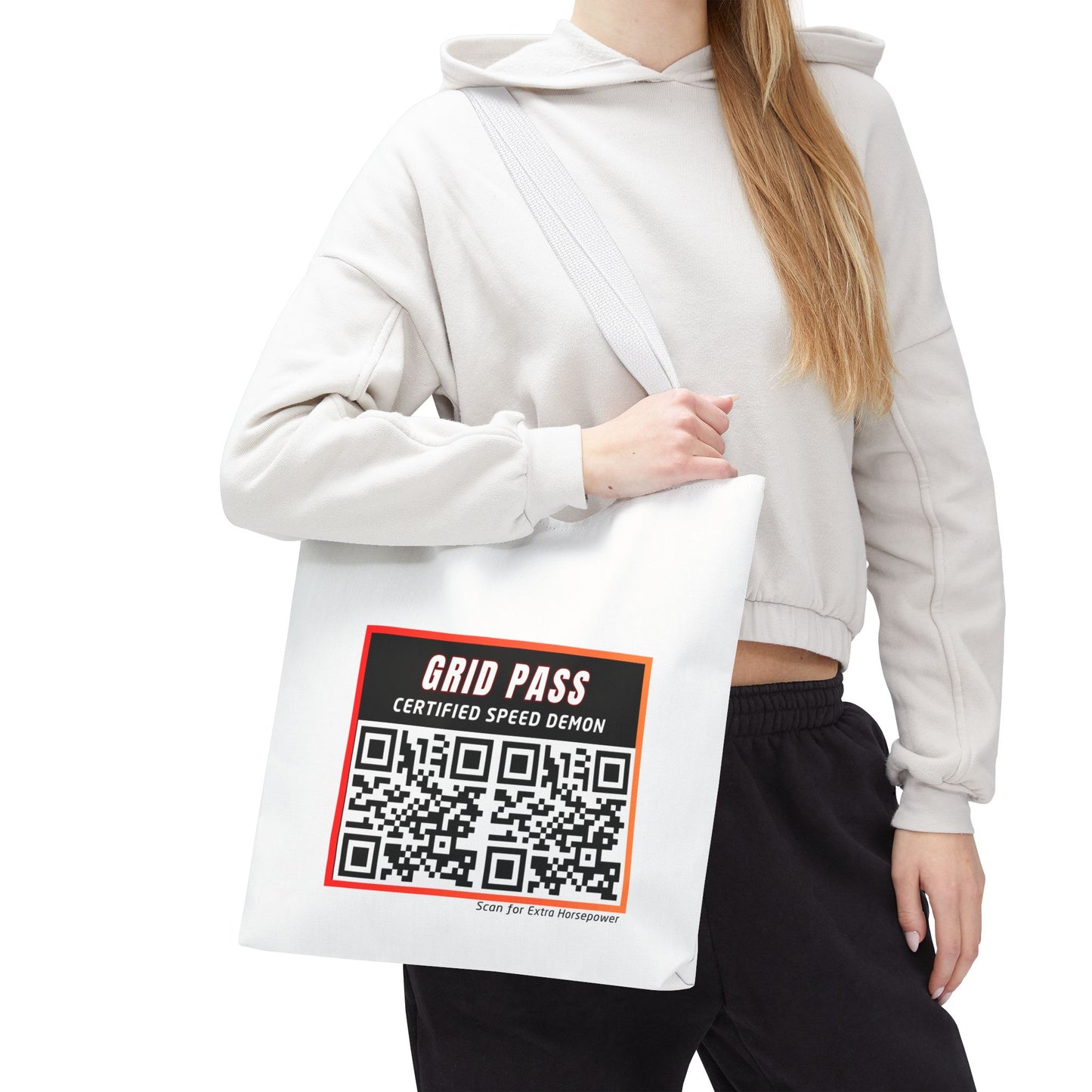 WIP25 Grid Pass Tote Bag – Certified Speed Demon Edition | Motorsport-Inspired Streetwear