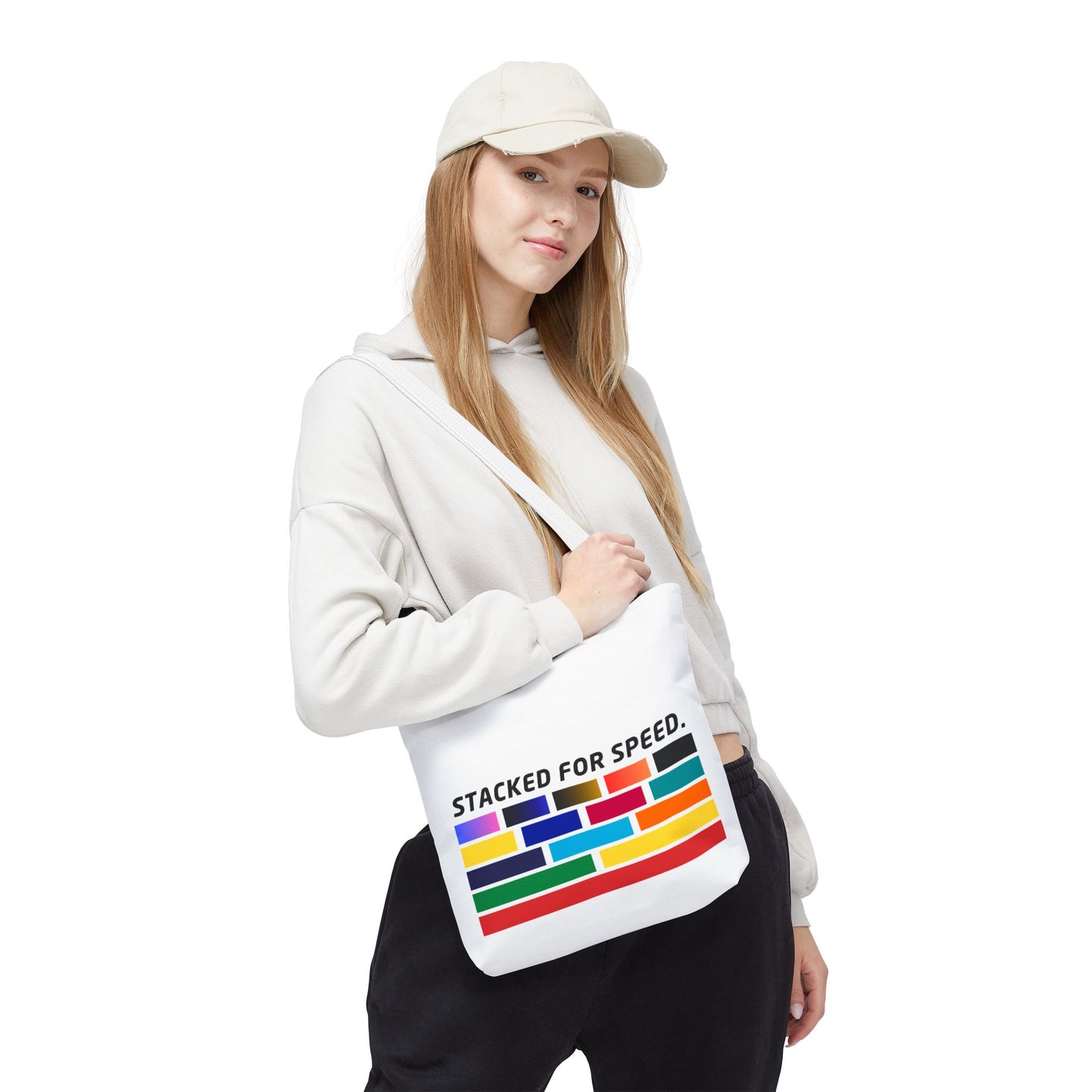 Stacked for Speed – WIP25 Racing-Inspired Tote Bag