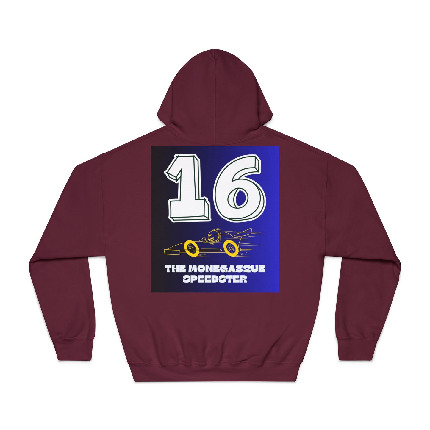 #16 The Monaco Speedster Unisex Hooded Sweatshirt - Racing Style & Comfort