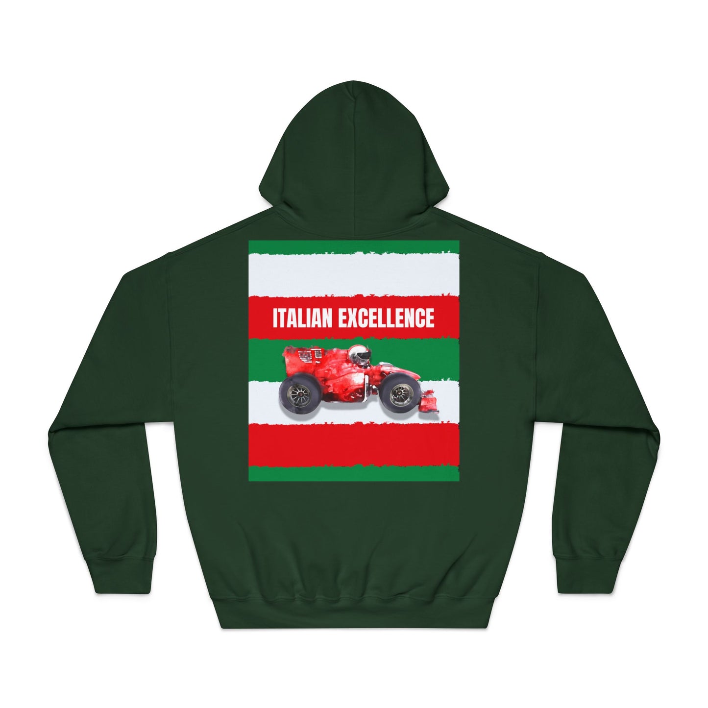 Ferrari “Italian Excellence” Hoodie – Red & Yellow Motorsport Design