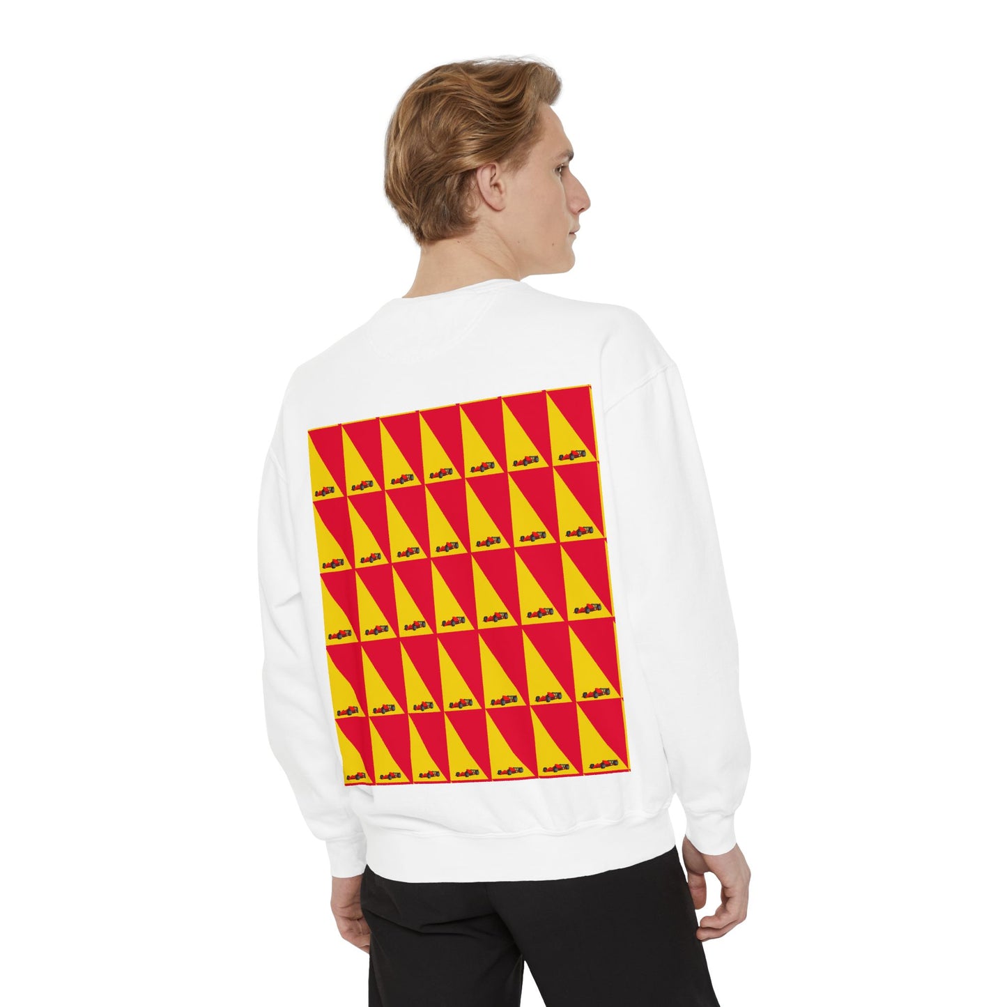 Geometric Car Sweatshirt | Motorsport-Inspired Design| Perfect for Casual Outings & Celebrations