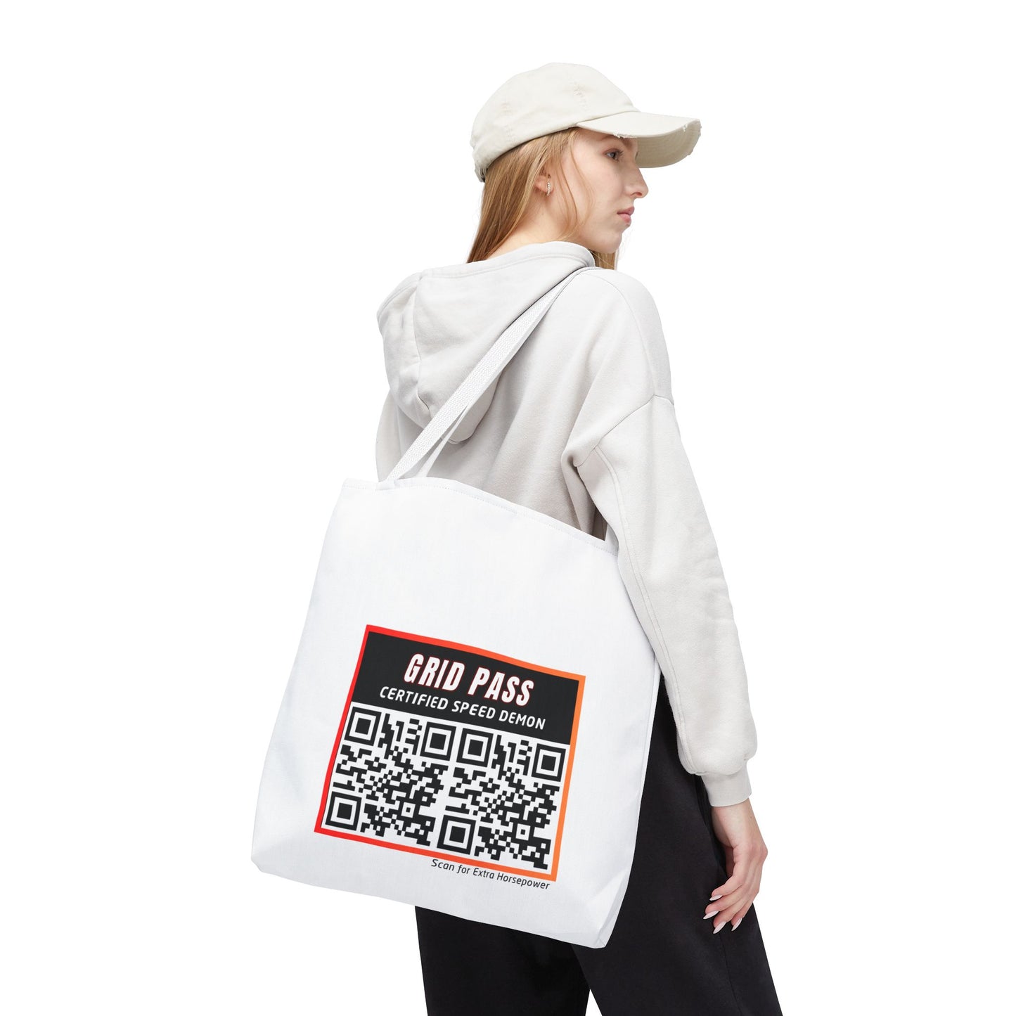 WIP25 Grid Pass Tote Bag – Certified Speed Demon Edition | Motorsport-Inspired Streetwear