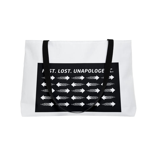 Fast. Lost. Unapologetic. – WIP25 Arrow Chaos  Weekender Tote Bag